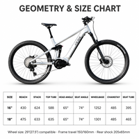 Vélo de montagne électrique à suspension souple EM6 de troisième génération avec cadre en alliage d'aluminium, moteur central M430 à huit vitesses, 12 vitesses
