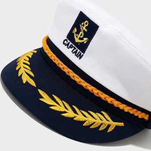 Anchor <b>Hat</b> White <b>Navy</b> Beret Cap Men Women Embroidery Uniform Outdoor Captain <b>Hat</b> - Product Image 5