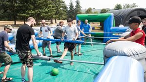 <span class=keywords><strong>Grand</strong></span> terrain de billard et <span class=keywords><strong>château</strong></span> portables pour arène de sport gonflable extérieure pour des jeux extérieurs amusants - Product Image 5