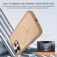 2025 nouvelle tendance Coque givrée Vrunk support d'anneau magnétique Surface de brouillard pour iPhone 15 Pro Max couverture arrière Protection de téléphone portable