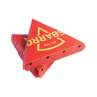 Boîtes à pizza triangulaires en kraft avec logo personnalisé, formes et tailles personnalisées, emballage en forme de tranche, plateau pour une seule tranche, boîte à pizza triangulaire