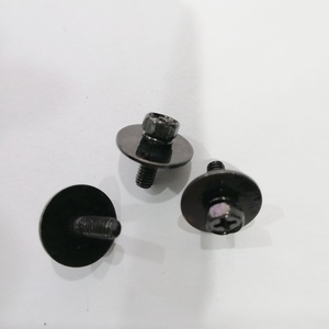 Black Oxide Carbon Steel Metric Pan Head <b>Screws</b> 12mm Cap Diameter Class 8.8 Coarse Thread - Product Image 4