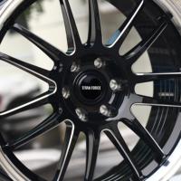TITAN FORCE 17 18 Zoll 6x139.7 Offroad-Felgen LKW-Räder Maßgefertigte Schmiedefelgen Glanzschwarz mit bearbeiteter Felgenkante für Prado Ford Ranger