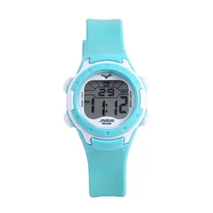 Colorful flash 3 ATM Waterproof Time Green Sports Watch For Kids Boy