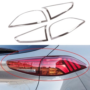 For 2019 <b>Chrome</b> Accessories Tail Rear <b>Light</b> Lamp <b>Shade</b> Bezel Cover Trim - Product Image 2
