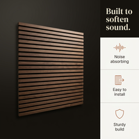 Panneau mural acoustique moderne élégant, ignifuge, insonorisant, à haute densité et structurellement stable pour usage commercial