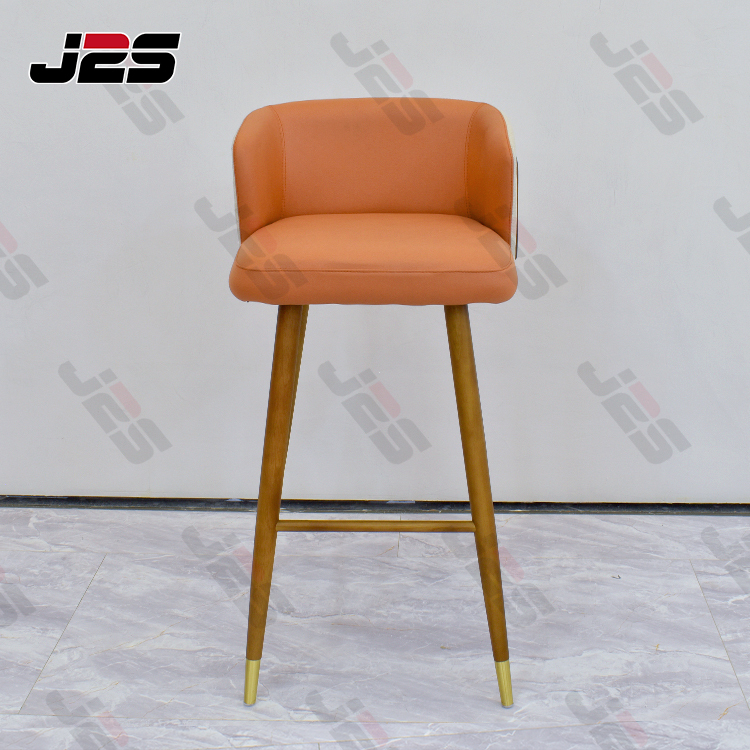 Modern Wooden Bar Stool with Cushion