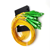 ABS Box FTTH 1x8 1x16 1x32 Passive Fiber Optical PLC Splitter with SC APC Connector