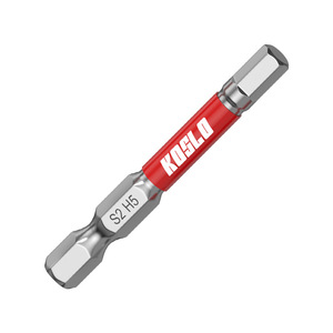 KOSLO Hex <b>Screwdriver</b> <b>Bit</b> S2 H5 Chrome Vanadium Steel Industrial Grade - Product Image 1