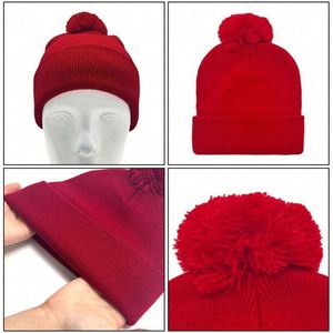 Gorro de Punto de Lana Unisex para Otoño e Invierno, Cálido y Grueso, con Logotipo Personalizado, Gorro Tipo Beanie - Product Image 2