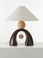 Lampe de bureau vintage en bois, lampe de table rétro, abat-jour en dôme, lampe de lecture de chevet
