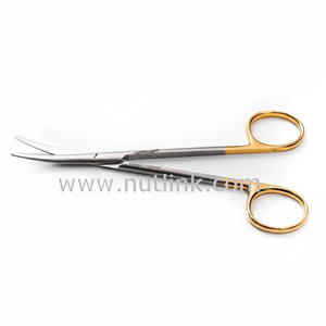 NUTLINK Curved Manual Metal Dental Scissors Model 07-0832 Essential Component for the Basis of Surgical Instruments - Product Image 1