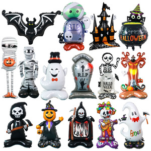 <span class=keywords><strong>Ballon</strong></span> à lettres BOO connecté noir or et violet de 16 pouces pour Halloween <span class=keywords><strong>Ballon</strong></span> de décoration et d'arrangement pour fête de fantômes - Product Image 5