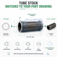 Entretoise en acier au carbone pour barres rondes, chanfreinage et ébavurage personnalisés des extrémités de barres en acier, fournisseur direct d'usine OEM