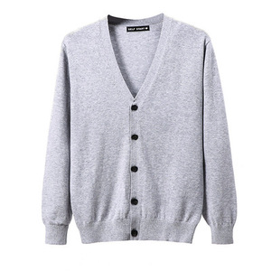 <span class=keywords><strong>Cardigan</strong></span> en maille pour <span class=keywords><strong>homme</strong></span>, coupe ample, manches longues, col en V, boutonné, en coton et <span class=keywords><strong>laine</strong></span>, tricoté à la machine, collection hiver, offre spéciale - Product Image 3