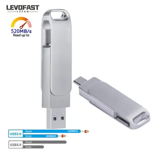 LEVOFAST Hard disk eksternal 2tb, hardisk penyimpanan eksternal tipe-c USB 3.1 Port kecepatan tinggi untuk Laptop desktop