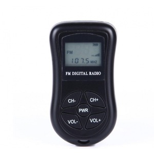 Récepteur radio numérique FM portable avec écouteurs, 64,0-108,0 MHz, écran LCD, alimenté par batterie - Product Image 2