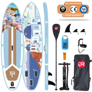 High end double layers hot air sealing fusion tech drop stitch SUP inflatable stand up paddle boards