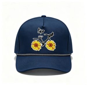 Gorra Trucker con Bordado de Girasol, Gorra de Béisbol de Malla Transpirable, Gorra Casual para Exteriores, Venta al por Mayor - Product Image 3