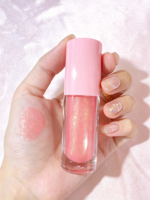 Nouveau gloss à lèvres coloré en tube, label privé, nude, longue tenue, végan, gloss à lèvres liquide, maquillage, logo personnalisé, faible MOQ