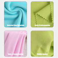 Tissu en maille 100% polyester rafraîchissant 160 g/m² – Sensation de fraîcheur instantanée – Idéal pour les activités de plein air et les serviettes de fitness – Article prêt à être expédié