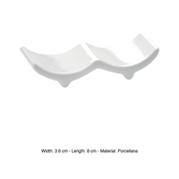 Repose-baguettes/couverts 8 × 3,6 cm en porcelaine M1934