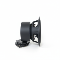 Samtronic Haut-parleur de graves Hi-Fi pur de 6,5 pouces en fibre de verre, petit canon en acier, longue course, 4-8 Ohm, 100W, blindé magnétiquement