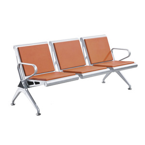 Silla de Espera Bao Xian BX-T83P de Tres Asientos con Soporte para Suero, Cojín de PU Azul Oscuro, para Uso en Hospitales, Aeropuertos y Áreas Públicas - Product Image 3