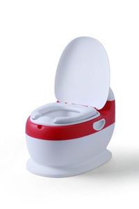 Orinal de entrenamiento para bebé, asiento de entrenamiento con soporte de simulación de sonido al ras, inodoro para el hogar, cojín portátil para niños - Product Image 6