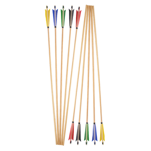 De Madera de tiro con arco tradicional caza arco accesorios de 5 pulgadas cuchillo afilado Turquía pluma flechas de madera - Product Image 2