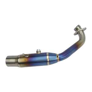 Pot d'échappement modifié pour moto XMAX300 en alliage de titane, finition bleue, échappement intégral - Product Image 5