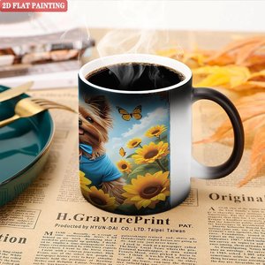 Frosted <b>Ceramic</b> Mug 11oz Heat Sensitive Color Changing Magic Coffee <b>Cup</b> - Product Image 5