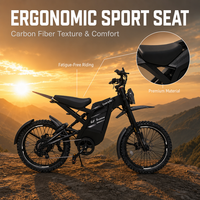 Moto électrique tout-terrain 250W homologuée UE OUXI GT2000 48V 30Ah avec déverrouillage intelligent NFC, longue portée 100km, fournie directement par l'usine, certifiée CE