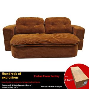 Sofá <span class=keywords><strong>Cama</strong></span> Modular <span class=keywords><strong>Doble</strong></span> Antiguo, Compresión al Vacío, Estilo <span class=keywords><strong>Canguro</strong></span>, Plegable, para Apartamentos Pequeños, Relleno de Esponja - Product Image 2