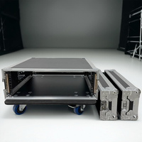 Rack d'amplificateur mobile AMP3UA 3U, flight case robuste en aluminium avec roues pour amplificateur de puissance, audio professionnel