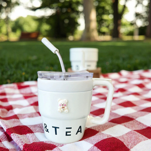 <span class=keywords><strong>Tazza</strong></span> da Caffè Hongtai HT-WG 350 ml in Acciaio Inox <span class=keywords><strong>a</strong></span> Doppia Parete con Isolamento Sottovuoto, Cannuccia e Design Contemporaneo per il Ritorno <span class=keywords><strong>a</strong></span> Scuola - Product Image 4