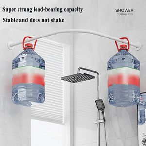 Tringle <span class=keywords><strong>de</strong></span> <span class=keywords><strong>Douche</strong></span> Moderne en Acier Inoxydable Forme PILLAR avec Fonction Séchage Écologique pour Vêtements - Product Image 4