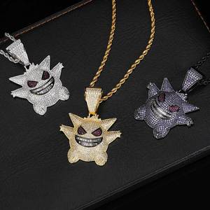 Cartoon Anime <b>Mascot</b> Hip Hop Pendant Custom Gold Plated Prong Setting 925 Silver Moissanite Concert Bling Iced Out Fine Jewelry - Product Image 5