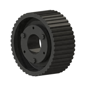 Ròng rọc định thời tròn tiêu chuẩn Mỹ, có thể tùy chỉnh, với bạc đạn then côn, thép/đúc sắt, phủ oxit đen - Product Image 1