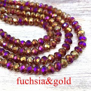 Grosir Kristal Transparan Warna-warni Kaca Rondelle Manik-manik Bersegi Aksesoris Perhiasan - Product Image 4
