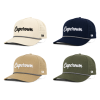 Casquette de golf structurée à logo personnalisé en corde, respirante avec panneaux perforés pour hommes, vente en gros, casquette de baseball d'extérieur en vrac