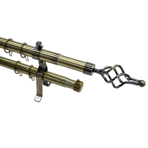 Accessoires de tringle à rideau <span class=keywords><strong>double</strong></span> en fer de 25 mm, modernes, durables et les moins chers en gros - Product Image 4