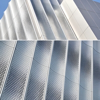 Panneau perforé en aluminium découpé au laser sur mesure, revêtement de façade creux ignifuge pour la décoration extérieure des immeubles de bureaux et des villas