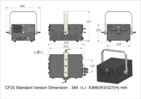 Système de spectacle laser Optlaser 25W RGB ILDA avec fenêtre d'alignement d'animation, indice IPX4, pilote numérique en fibre de carbone, blanc chaud pour le vol