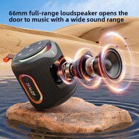 Altavoz Portátil Zealot M1 de 30W, 5.4 Pulgadas, Luces RGB, Resistente al Agua IPX6, Batería de 6000mAh, Ranura para Tarjeta TF, para Casa, Viajes y Exteriores