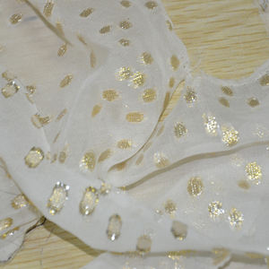 100% abito in <span class=keywords><strong>Chiffon</strong></span> di seta organica in tessuto Lurex punti metallici per abiti da ragazza Set tende-Somali Dirac 2025 anche per cuscini - Product Image 3