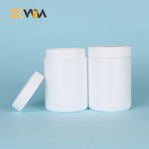 White Straight Wall HDPE Jar 420-1000ml Opaque Matte 75mm Wide Mouth for Protein Powder &amp; Nutritional <strong>Supplement</strong> - Product Image 6