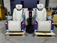Asiento de Coche Multifuncional con Pantalla Táctil Inteligente, Cajón y Personalizable, de Fibra de Carbono