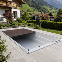 Automatische Motorisierte Einziehbare Aluminium-Poolabdeckung für Außenpools