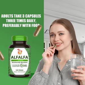 Suplemento para el Cuidado de la Salud, Cápsulas de Alfalfa para el Bienestar General, Aumenta la Energía, Cápsulas de Alfalfa Herbales Naturales - Product Image 3